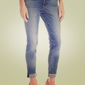 Hudson Riley high waist straight leg premium denim